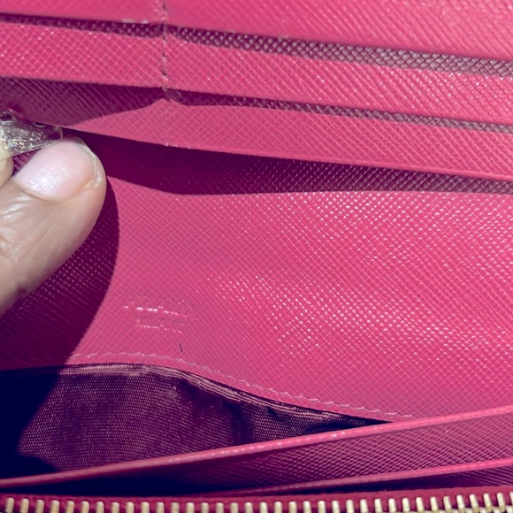Prada Hot Pink Long Wallet Attached Card/ID Holder with Free Stuff EUC - Picture 13 of 16